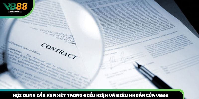 Nội Dung Cần Xem Xét Trong Điều Kiện Và Điều Khoản